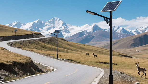 solar street light pole